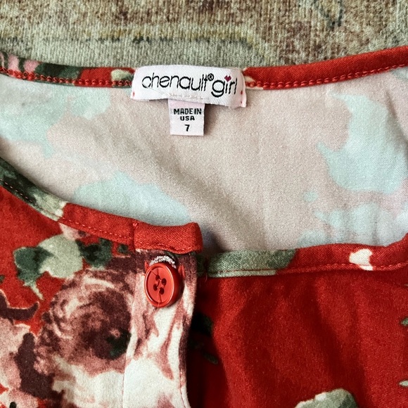 Chenault Red Floral Romper - Picture 4 of 7